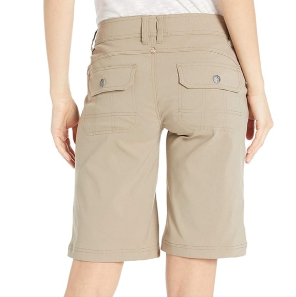 Prana Halle Shorts Sz.2 Khaki Tan - Picture 3 of 11